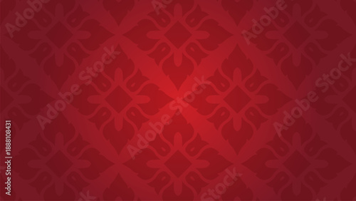 Luxury Red Traditional Thai Seamless Wallpaper Background Pattern