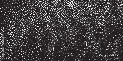 Small uneven spots and particles of debris. Abstract vector texture.  Distressed uneven background. Grunge texture overlay with fine grains isolated on white background. Vector illustration. EPS10.