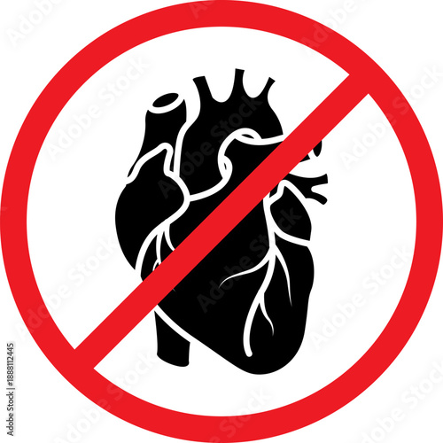 No smoking heart icon