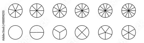 Geometric shapes and patterns displayed in a grid format for Vector visual study and analysis in a creative setting