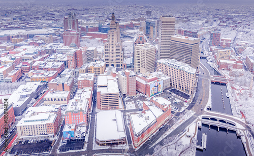 Providence RI buried in snow
