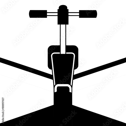 Electric scooter on road