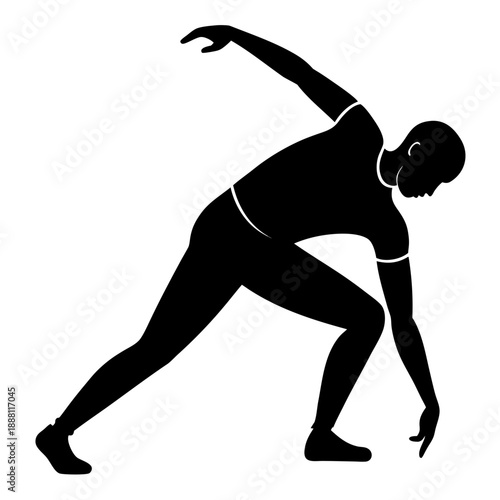 Person performing stretch