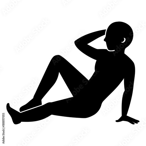 Person in contemplative pose