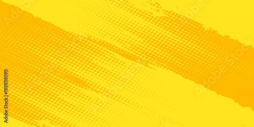 Modern Retro comic yellow background raster gradient halftone stock vector sports. illustration.