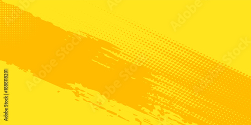 Modern Retro comic yellow background raster gradient halftone stock vector sports. illustration.