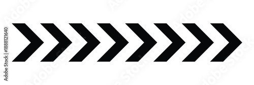Arrow icon. Arrow symbols. Chevrons icon vector. Blend effect. Black chevron arrows in horizontal arrangement