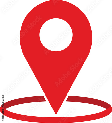 Redlocationpinisolatedontransparentbackground