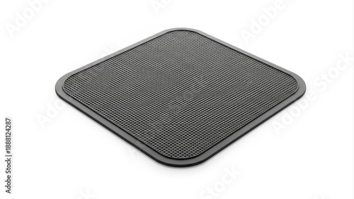 Wallpaper Mural Square perforated mat with rounded corners and dark border on white background, modern design for protection and grip, studio shot Torontodigital.ca