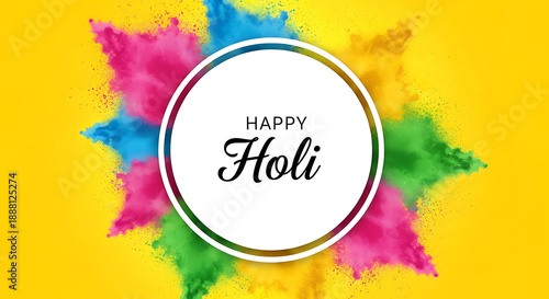 Celebrate holi with colorful joy