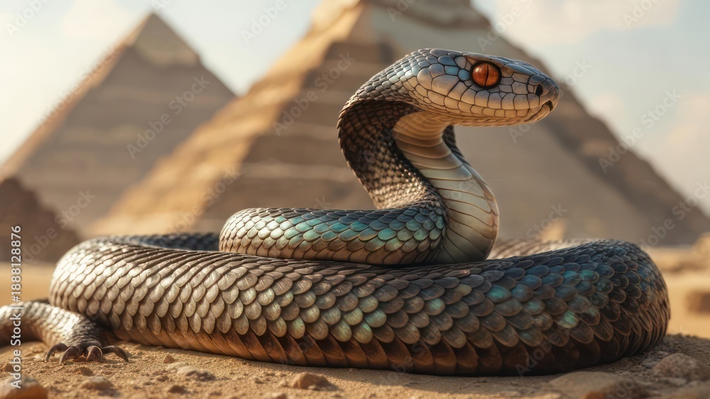 Obraz premium Serpent and Pyramids