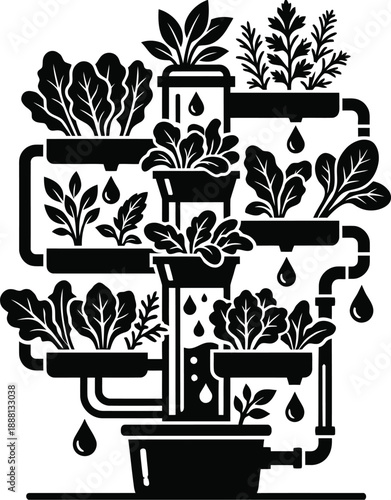 Hydroponic vertical gardening system for sustainable indoor plant cultivation