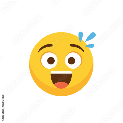 Cheerful Laughing Emoji Face