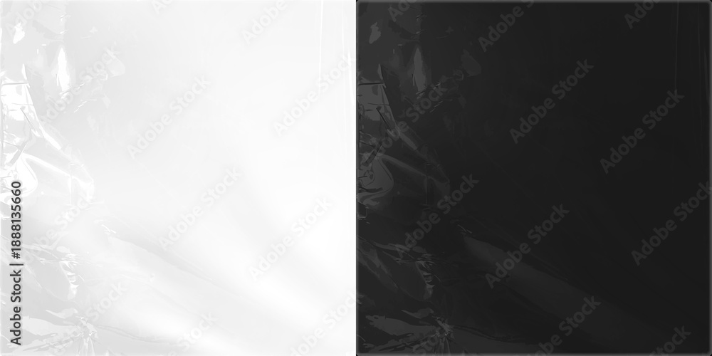 Crumpled Plastic Wrap Transparent Texture Realistic plastic wrap texture . Stretched polyethylene cover Plastic stretch cellophane effect with a crumpled and wrinkled texture. Realistic wrapping PNGs