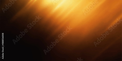 Abstract golden light rays burst across a textured orange background with a bright sun flare and glowing energy motion to create a hot fire explosion design