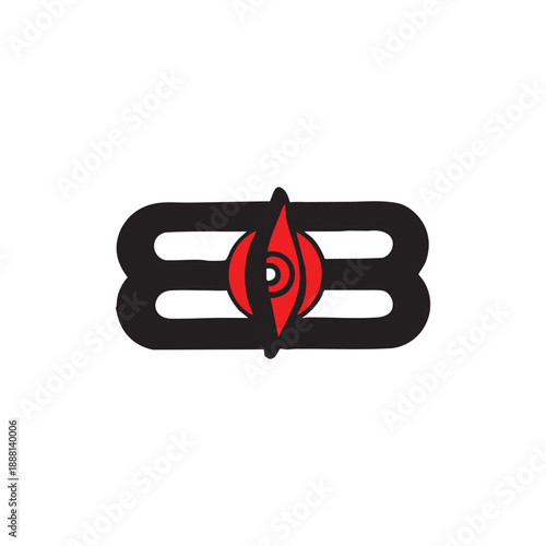 Third Eye of Lord Shiva Vector Illustration