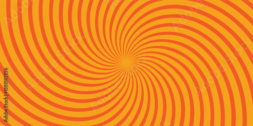 orange sun rays background design template