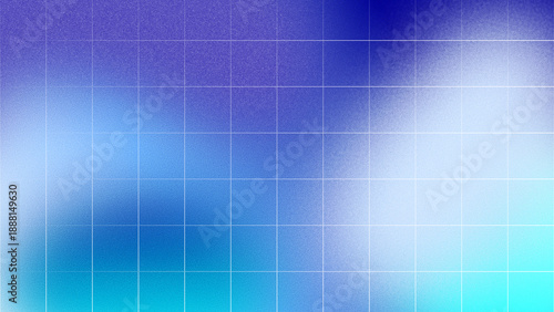 Tableau sur toile A trendy abstract background with a grainy gradient texture with white grid
