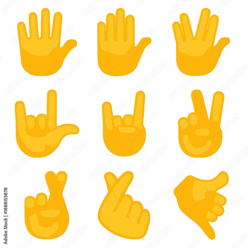 Fototapeta premium set of hands