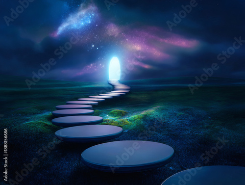Following the Glowing Stepping Stones into the Unknown Glory of the Nebula's Portal