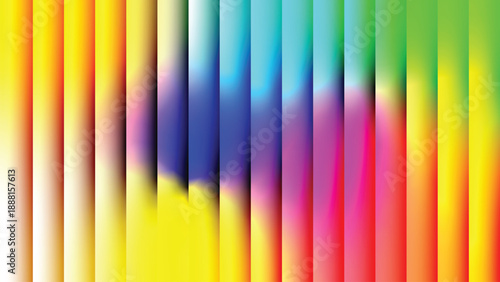 Vibrant colorful abstract image with gradient effect and vertical lines