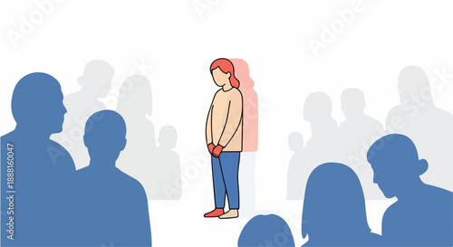 Feeling Invisible And Emotionally Unseen In Social Settings illustration