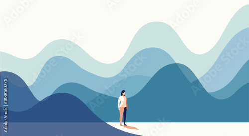 Emotional Overwhelm And Stress Management Awareness illustration