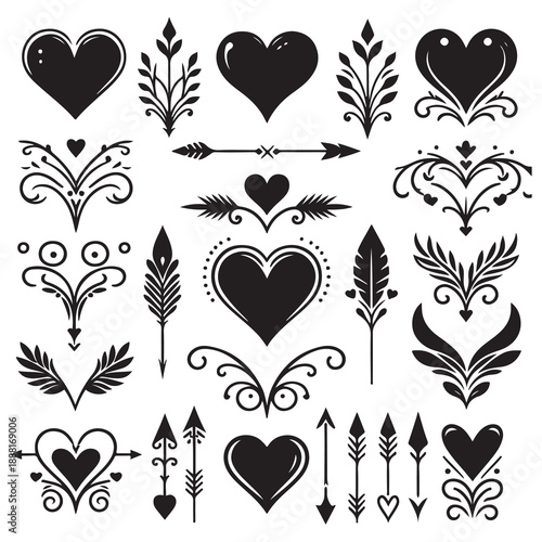 seamless pattern with hearts