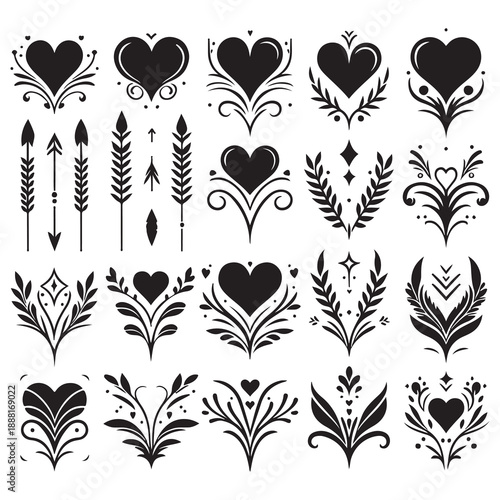 seamless pattern with hearts