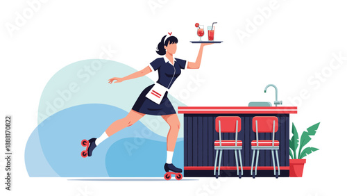 Stylish young woman walking confidently while carrying several colorful shopping bags from a successful spree at the local mall.