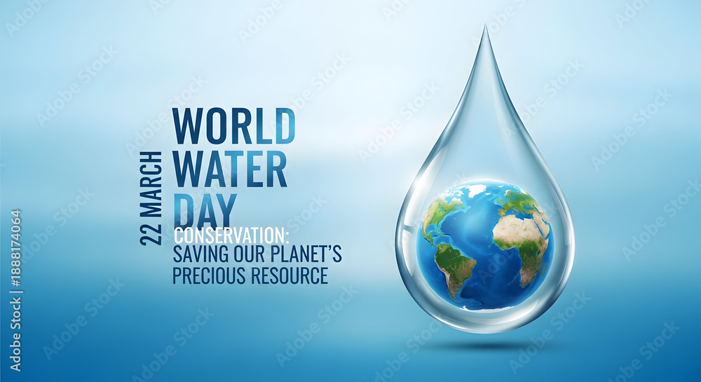 Obraz premium World water day conserving our planet's precious resource for a sustainable future