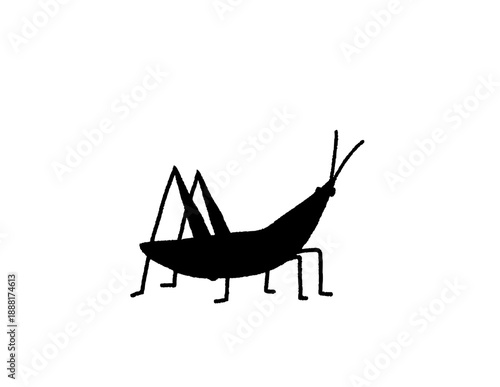 Vector illustration of a grasshopper