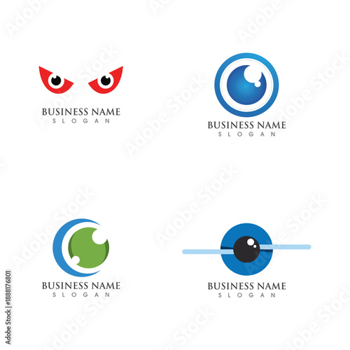 Eye Care vector logo design
