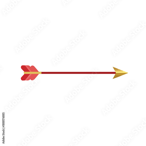 Arrow with Fletching and Point