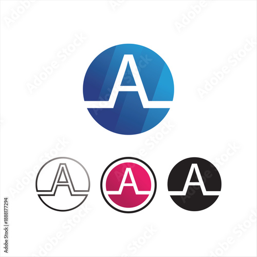 Free Download A Letter Logo Template - GFXLoad