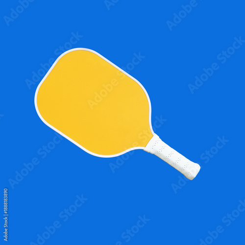 Mockup of a white pickleball racket