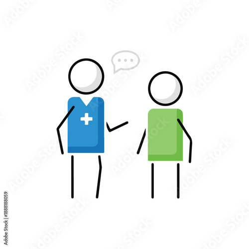 Medical Professional Counseling Patient in Conversation