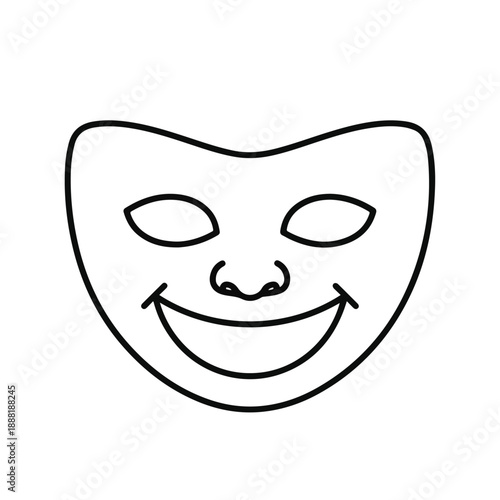 Mask Comedy Face Icon