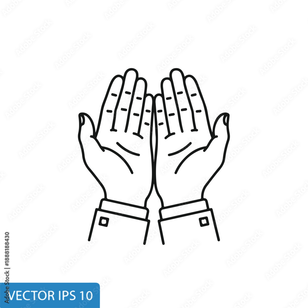 Obraz premium Clapping hands illustration