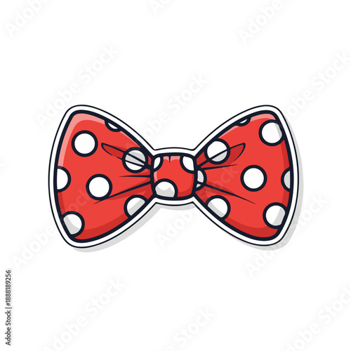 Red Polka Dot Bow Tie