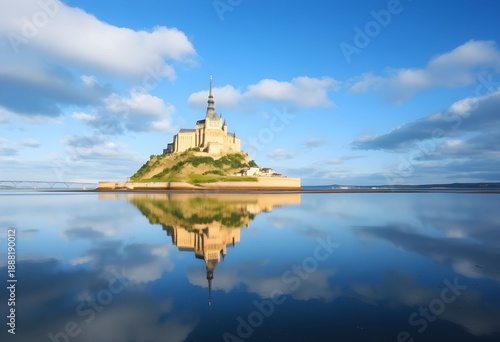 A view of Mont Saint Michel in France