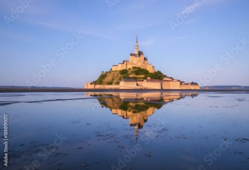 A view of Mont Saint Michel in France