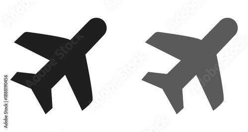 Airplane and Flight Travel Icons