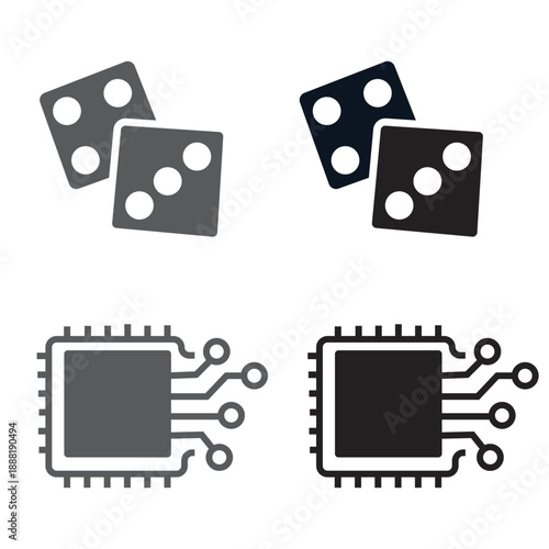 Dice and Casino Game Icons