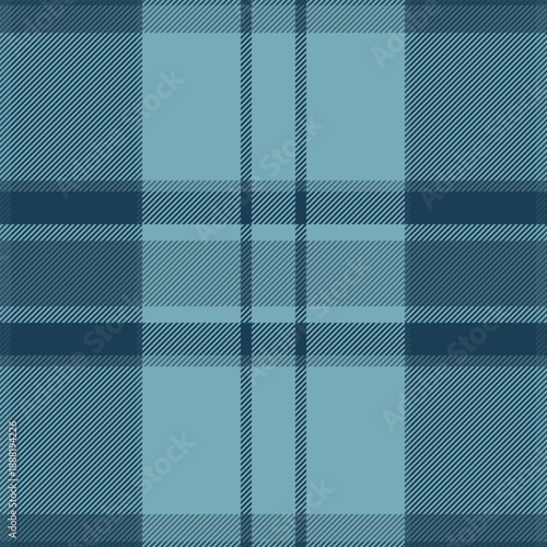 Outside background vector seamless, present texture tartan textile. Majestic plaid pattern fabric check in cyan color.