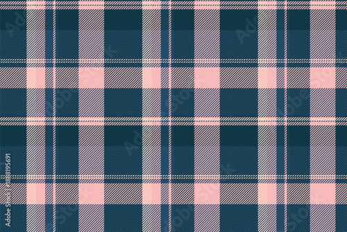 Woven background texture tartan, mexico vector check fabric. Shirt pattern seamless plaid textile in cyan and light colors.