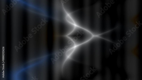 Abstract Blue and White Waves on Dark Vertical Background