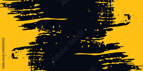 Modern and phenomenal black and yellow grunge abstract background. eps 10