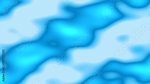 Abstract Blue Fluid Motion Background with Soft Blending