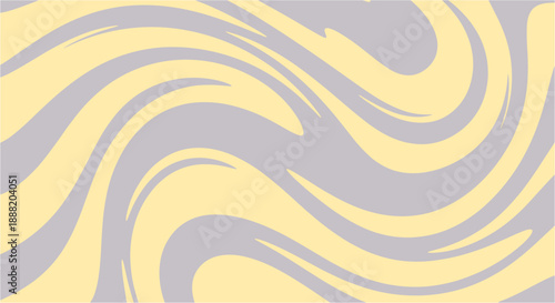Abstract wavy pattern with creamy yellow and gray swirls